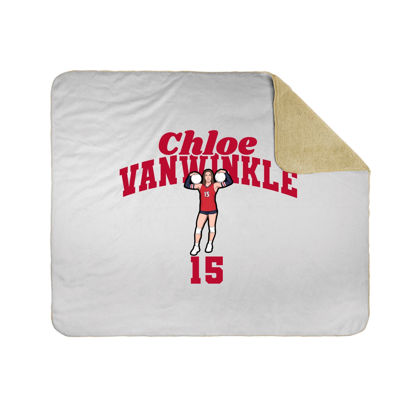 Throw Blanket — Signature Arch in White
