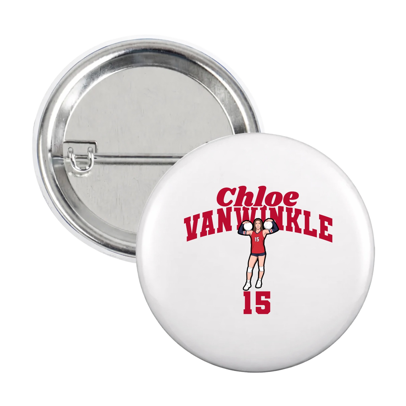 Game Day Button — Signature Arch in White