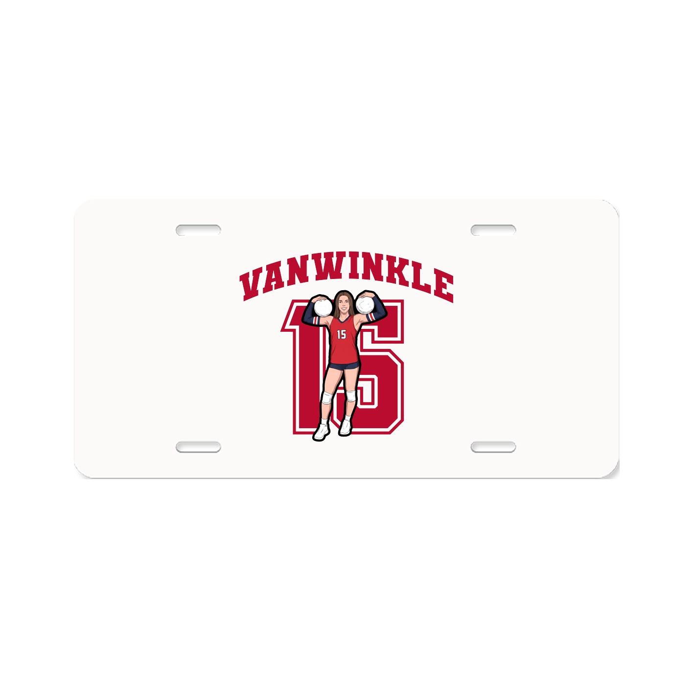 License Plate — Number in Classic