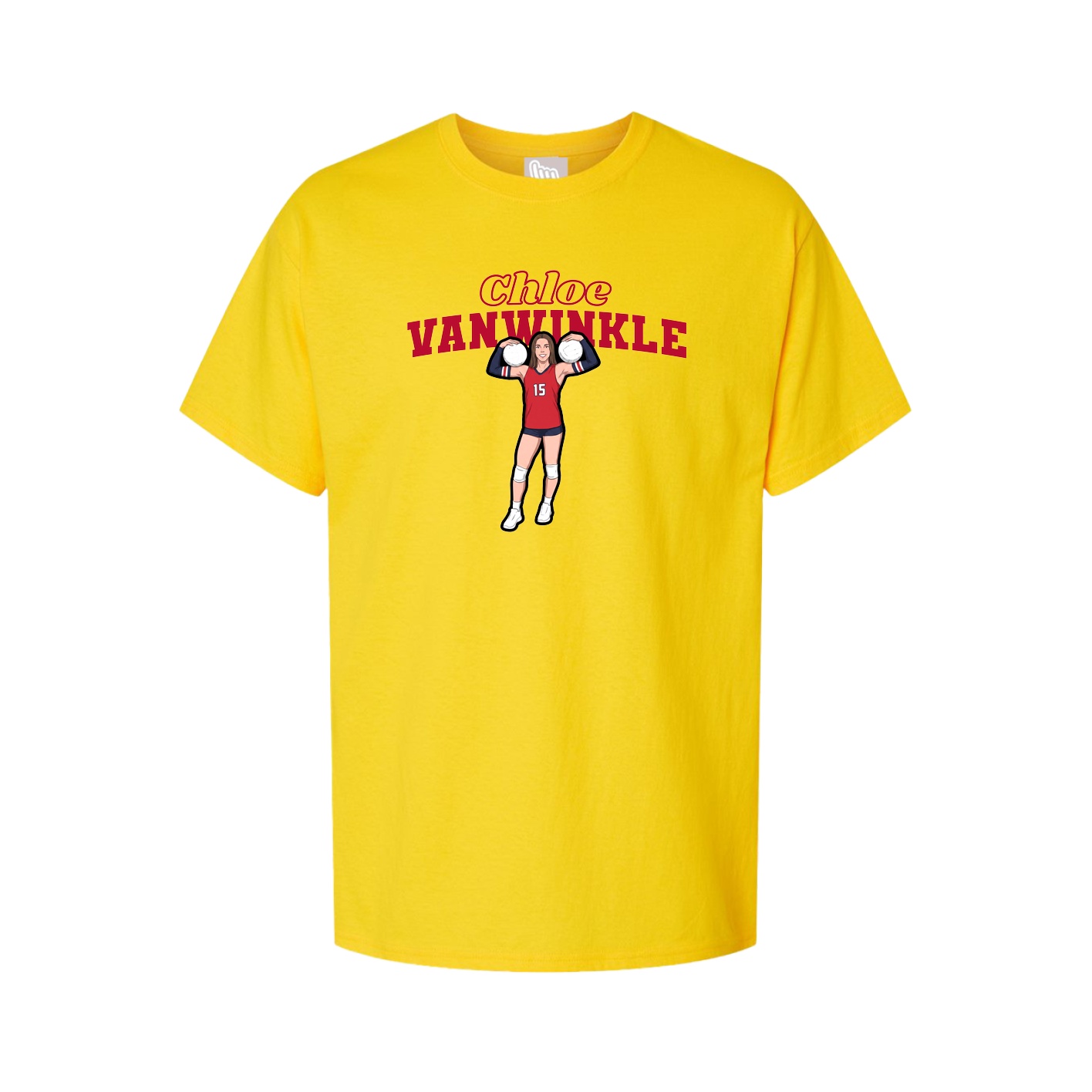 Tee — Name Arch in Gold
