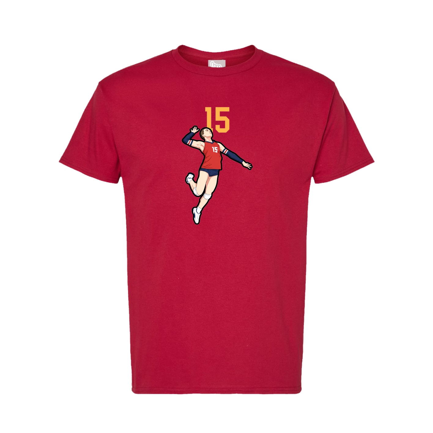 Tee — Number Top in Crimson