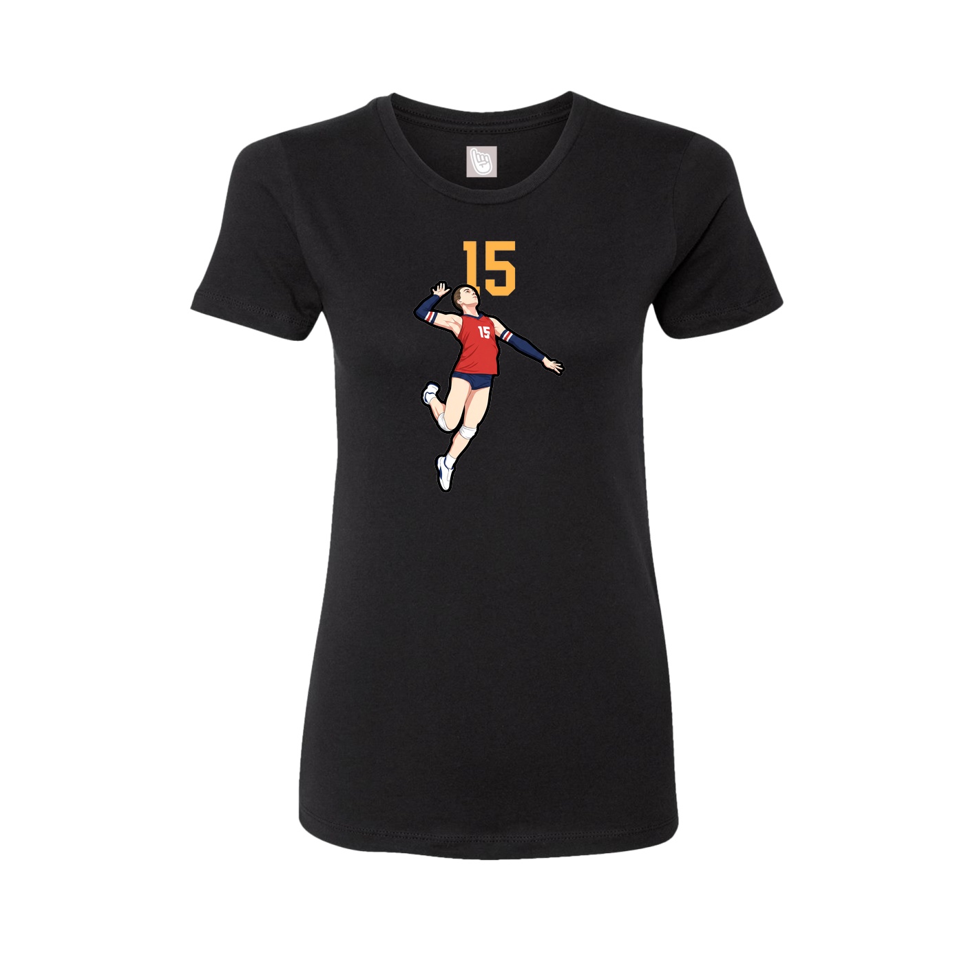 Womens Tee — Number Top in Black