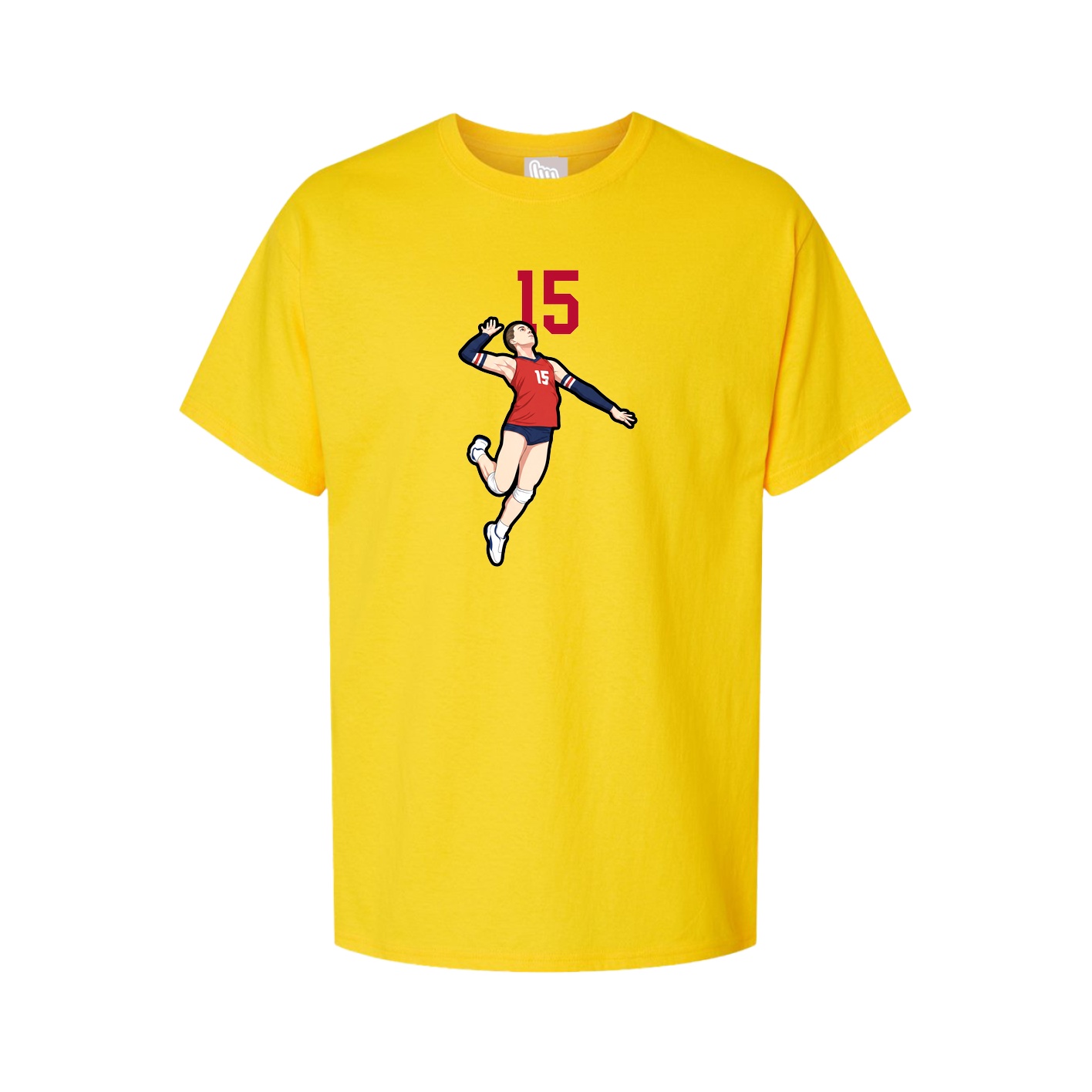 Youth Tee — Number Top in Gold