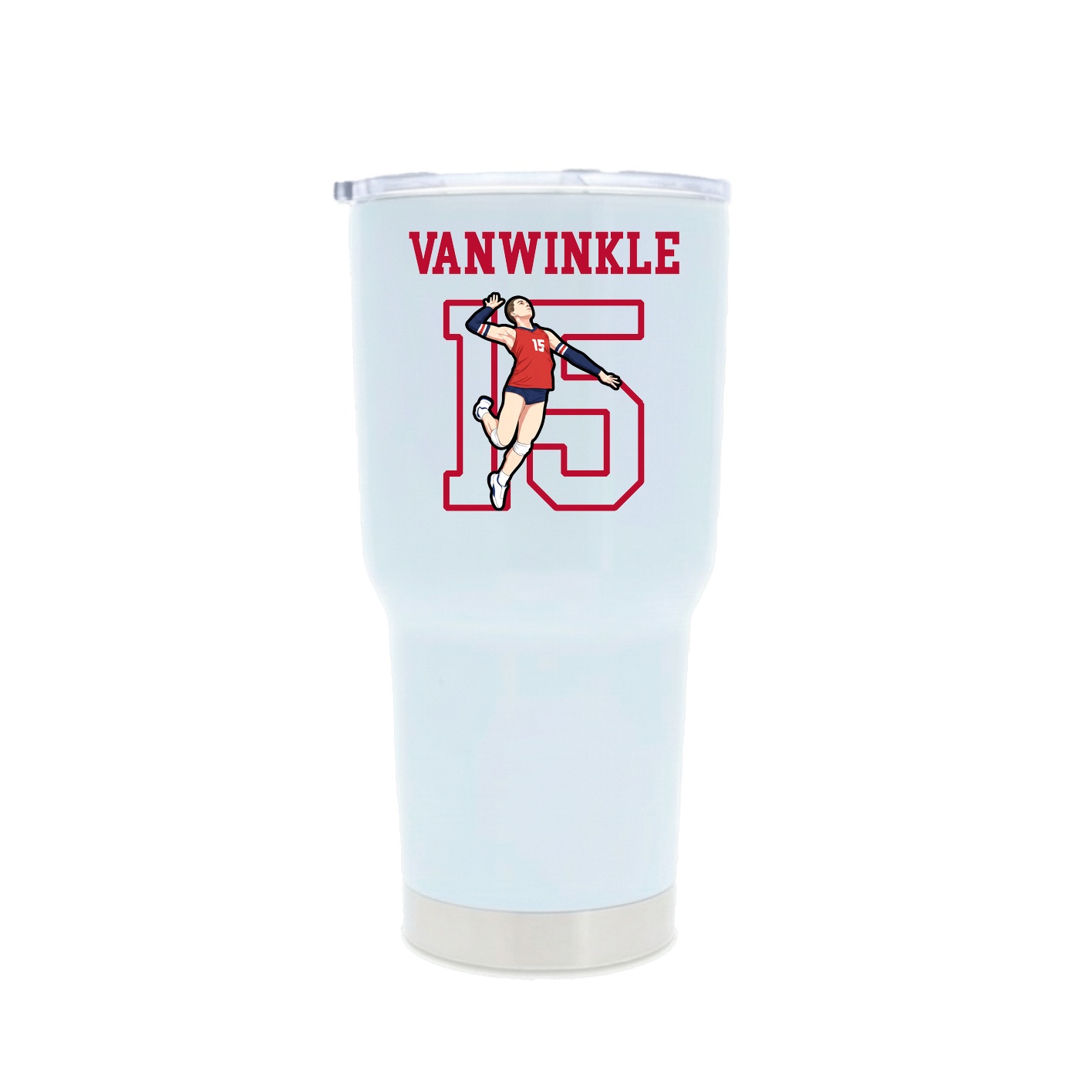 30oz Stainless Steel Tumbler — Shirsey in White