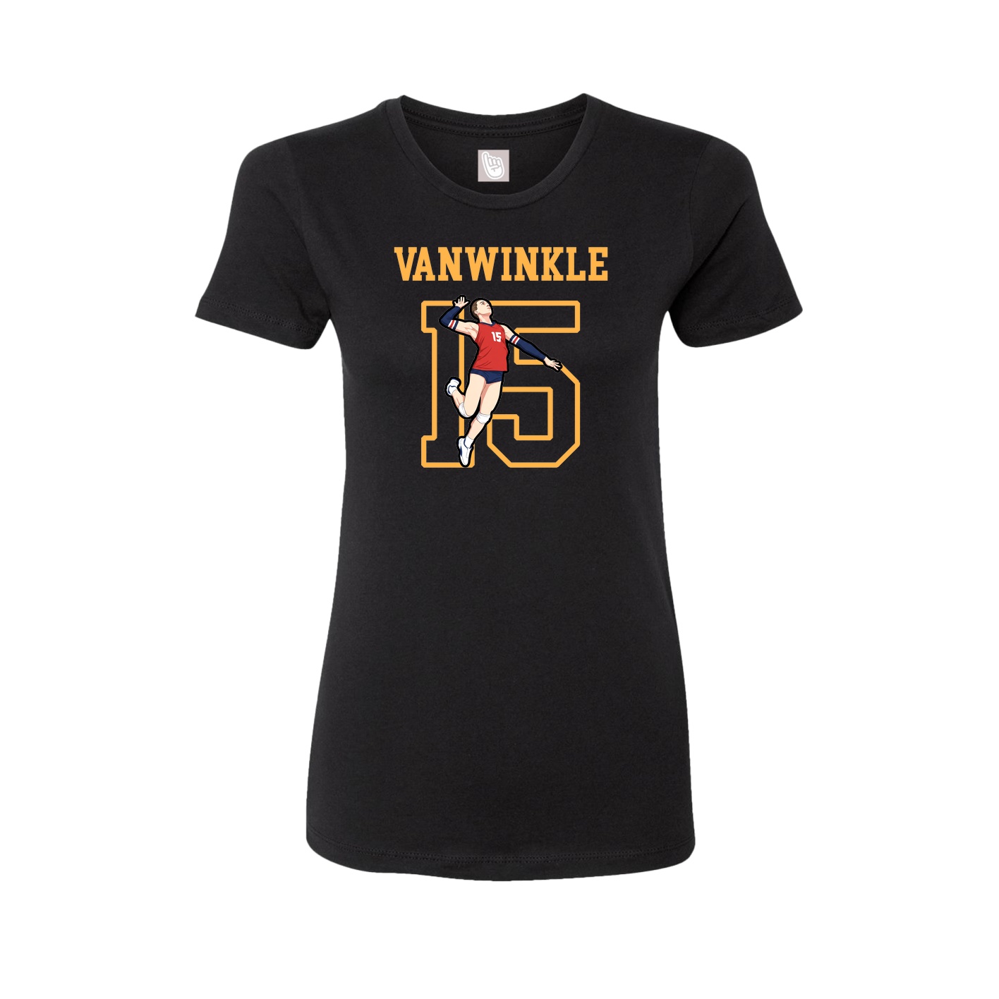 Fitted Women's Tee — Shirsey in Black