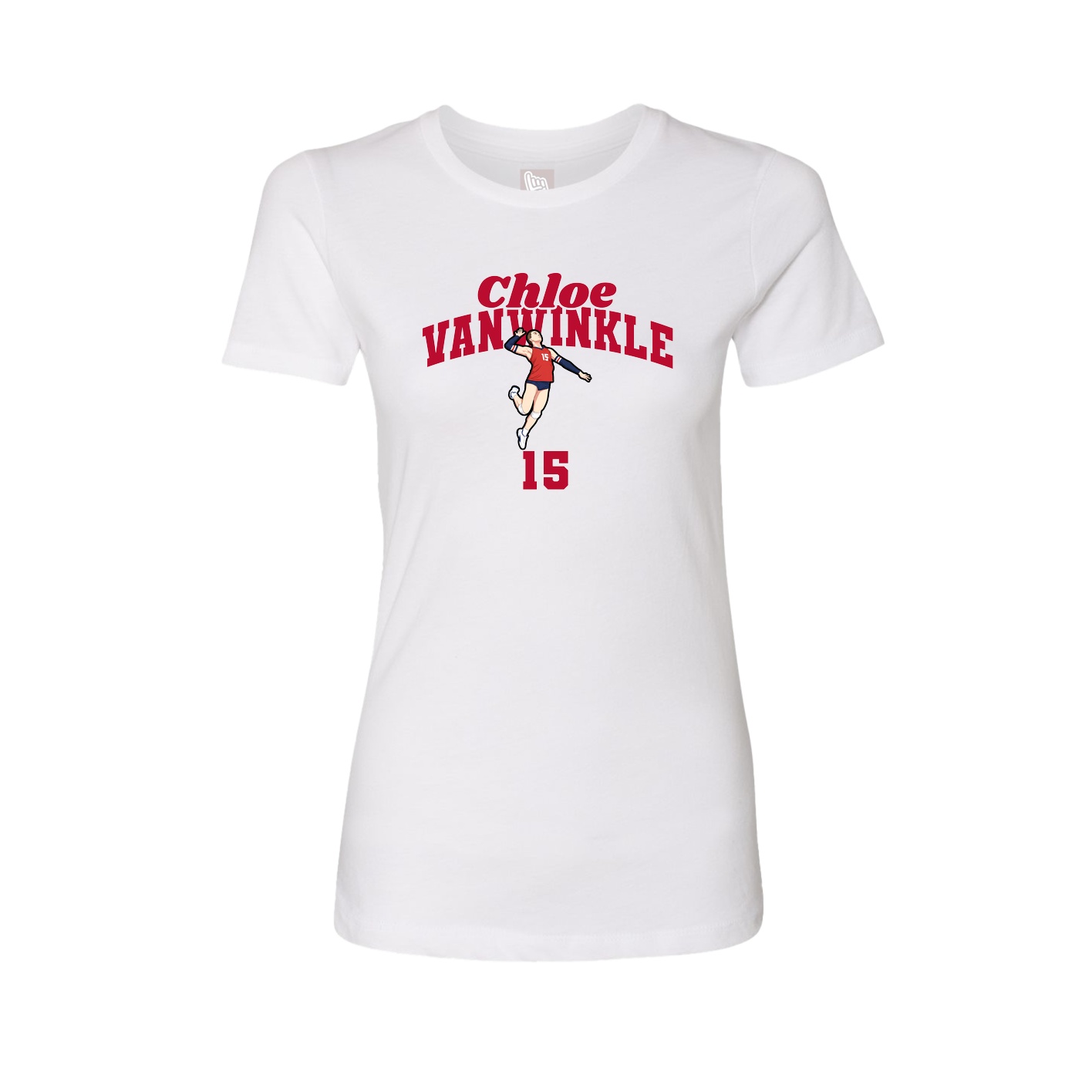 Womens Tee — Signature Arch in White