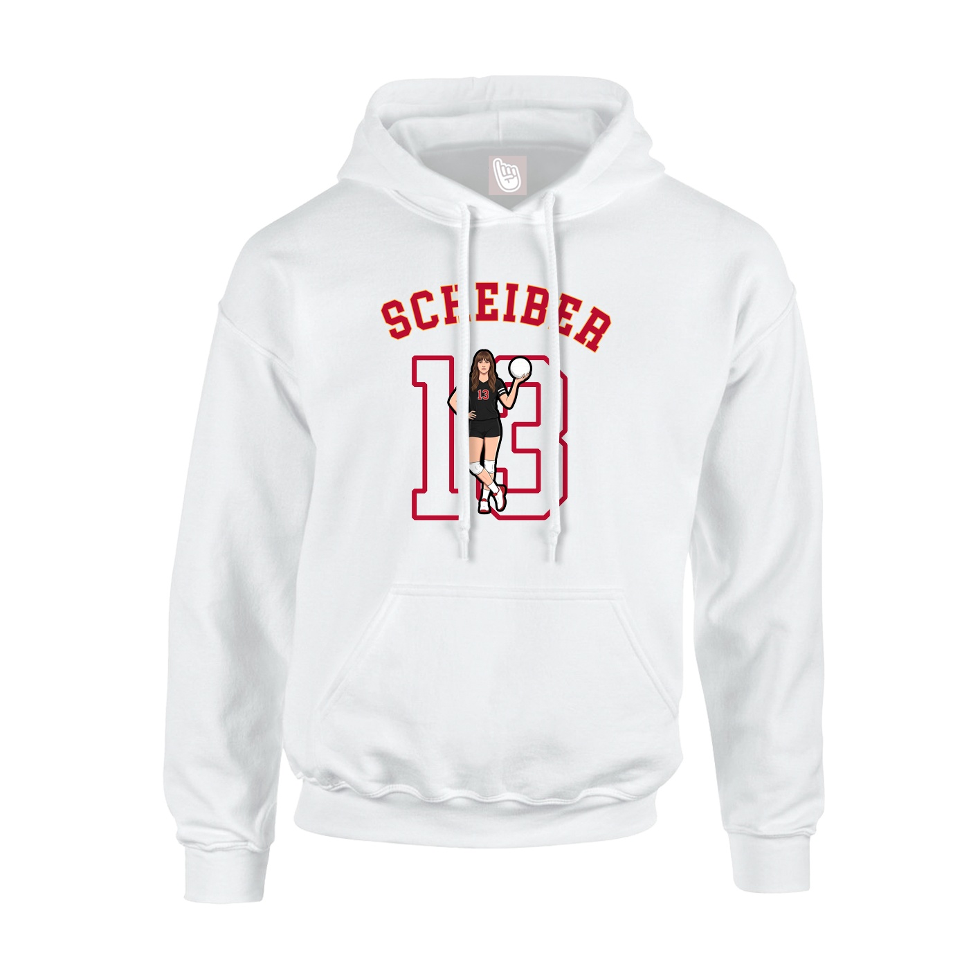 Hoodie — Shirsey Arch in White