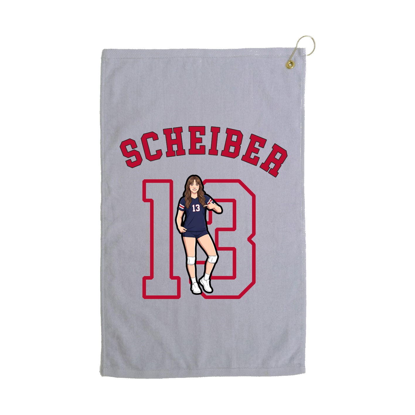 Golf Towel — Shirsey Arch in Grey