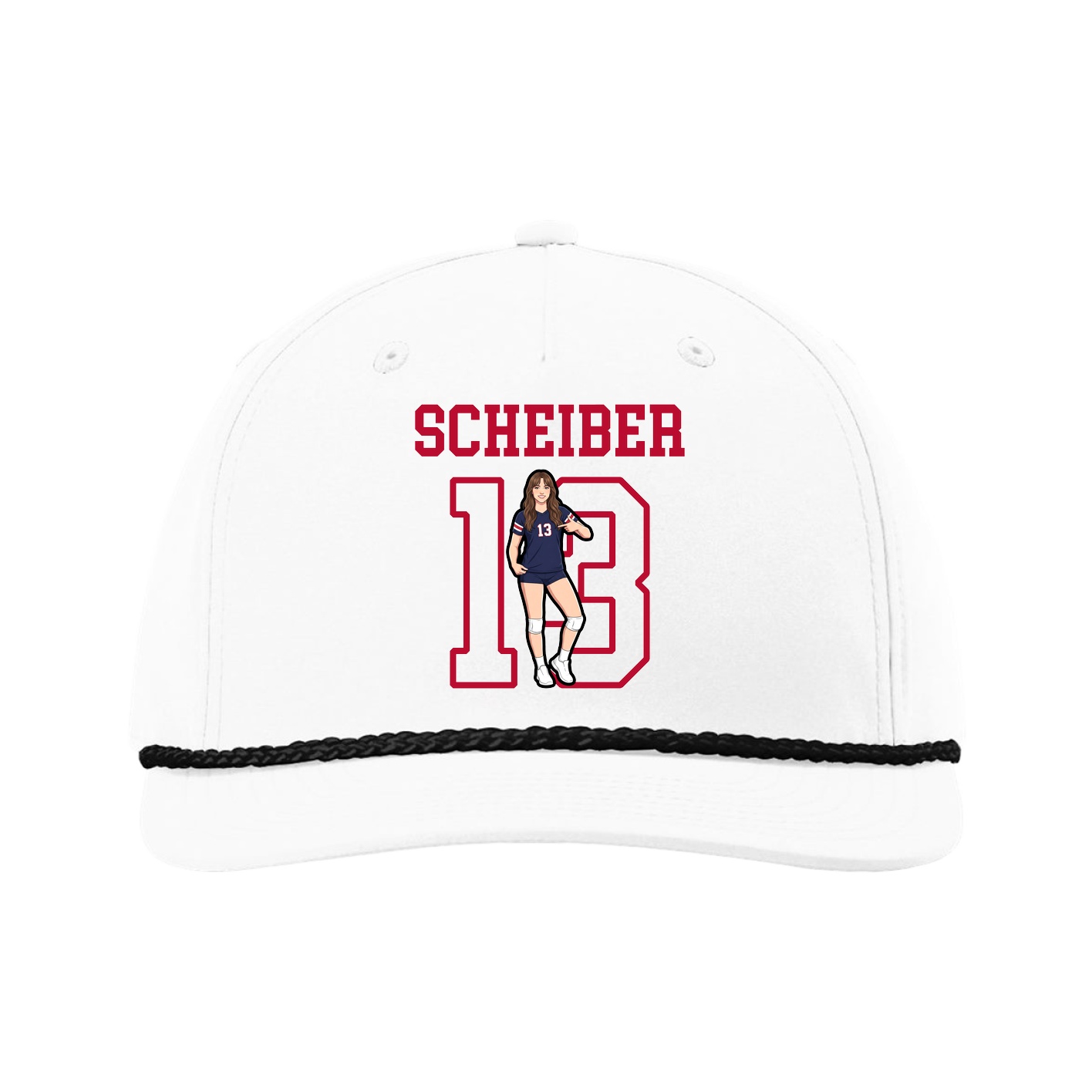 Five-Panel Classic Rope Cap — Shirsey in White