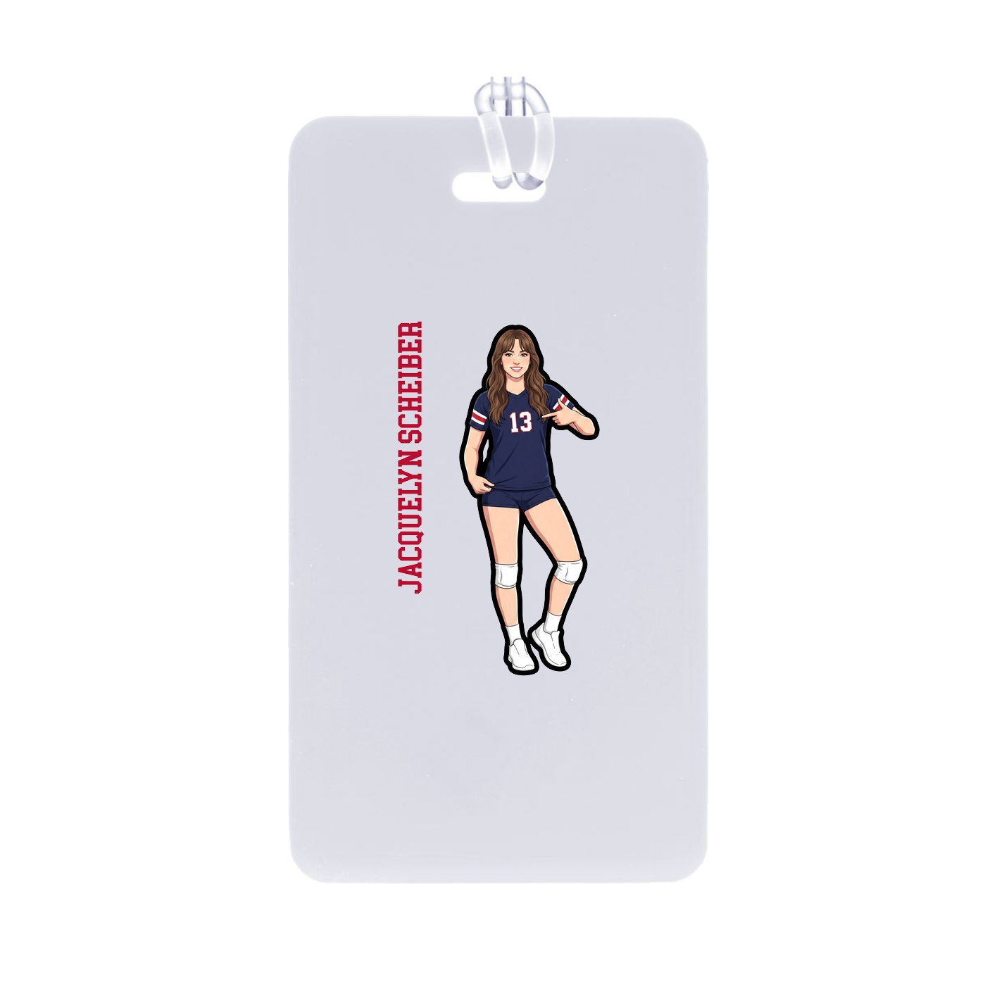 Bag Tag — Name Vertical in Classic