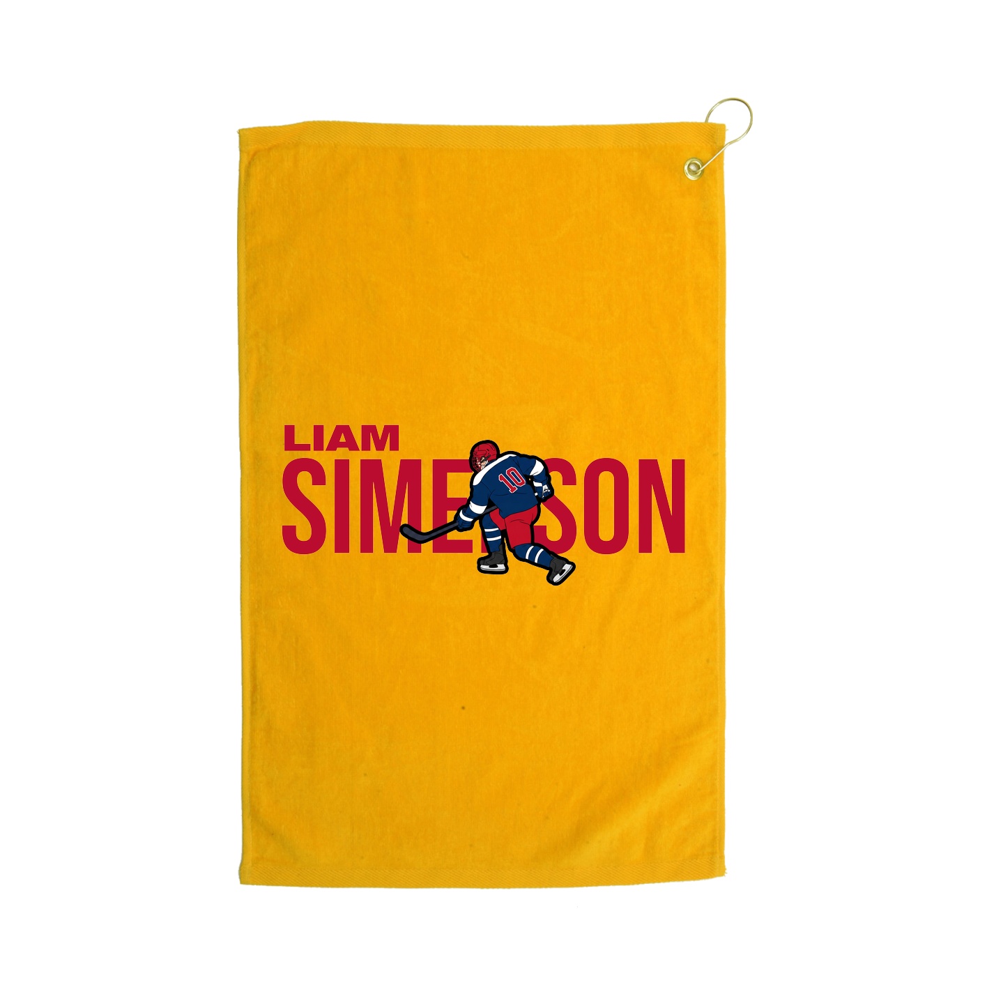Golf Towel — Player Name in Gold