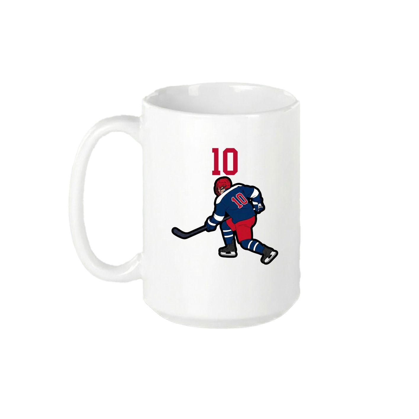 15oz Coffee Mug — Number Top in White
