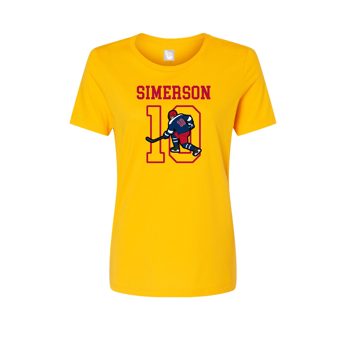 Fitted Women's Tee — Shirsey in Gold