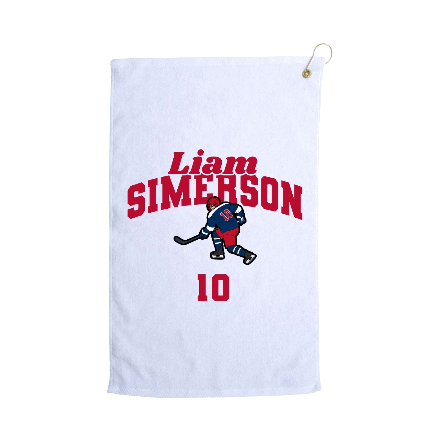 Golf Towel — Signature Arch in White