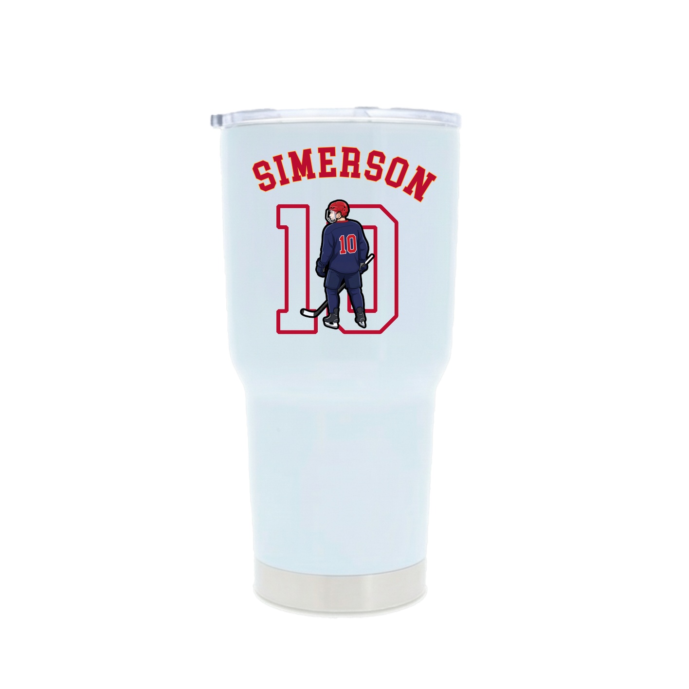 30oz Stainless Steel Tumbler — Shirsey Arch in White