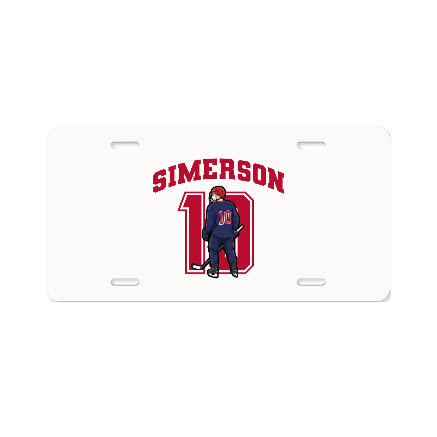 License Plate — Number in Classic