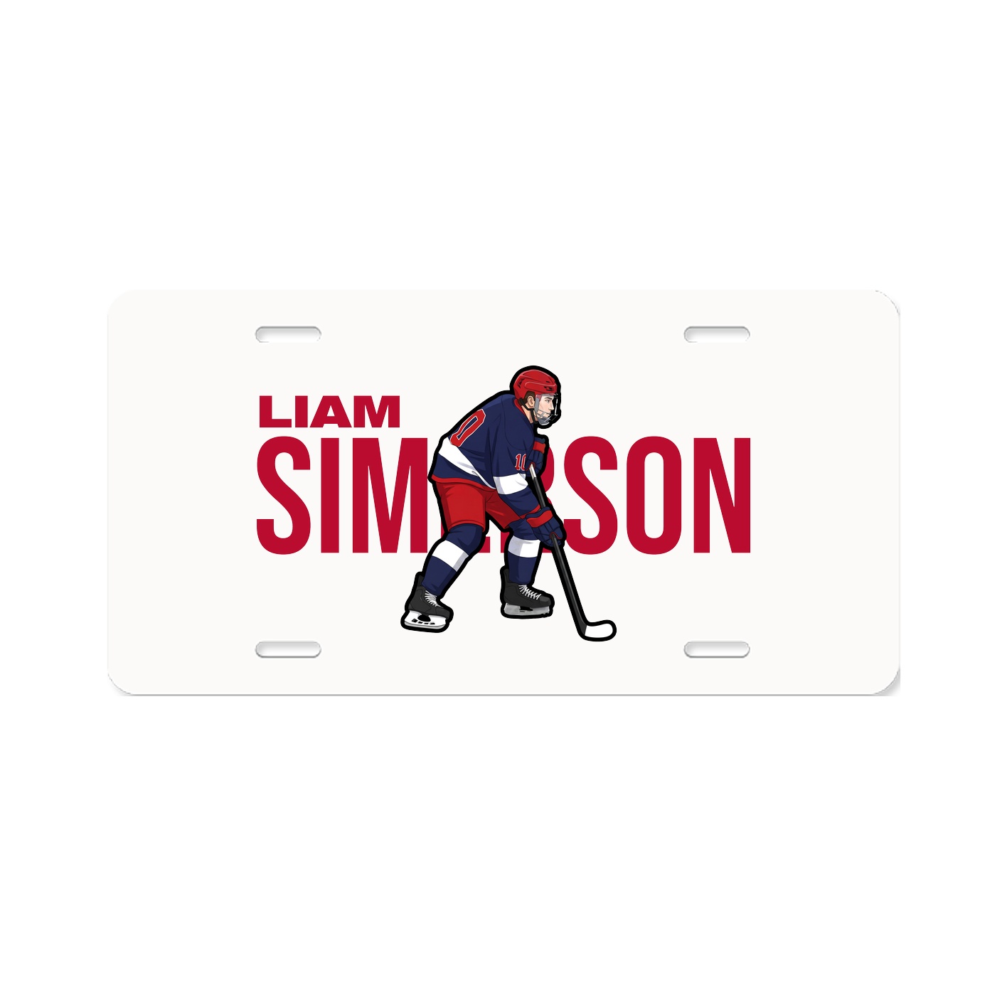 License Plate — Player Name in Classic