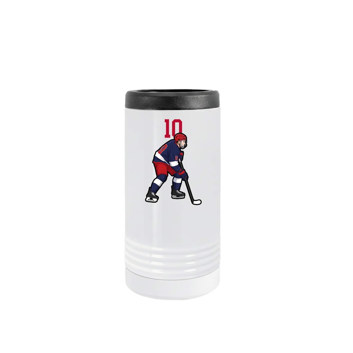 Slim Beverage Holder — Number Top in White