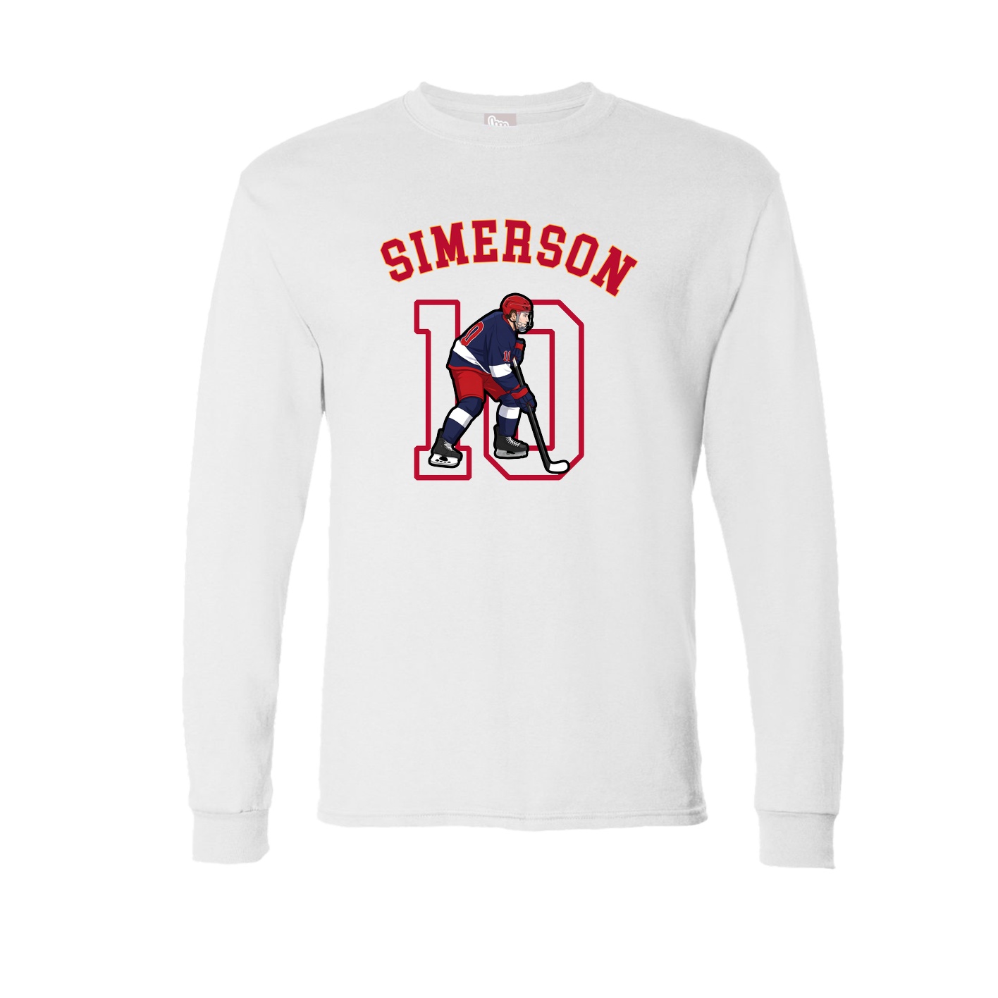 Long Sleeve Tee — Shirsey Arch in White