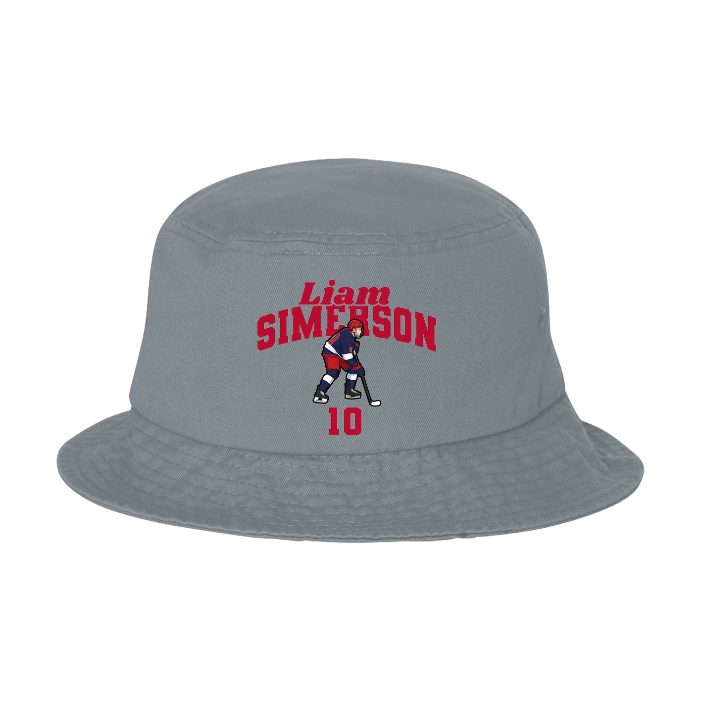 Bucket Cap — Signature Arch in Grey