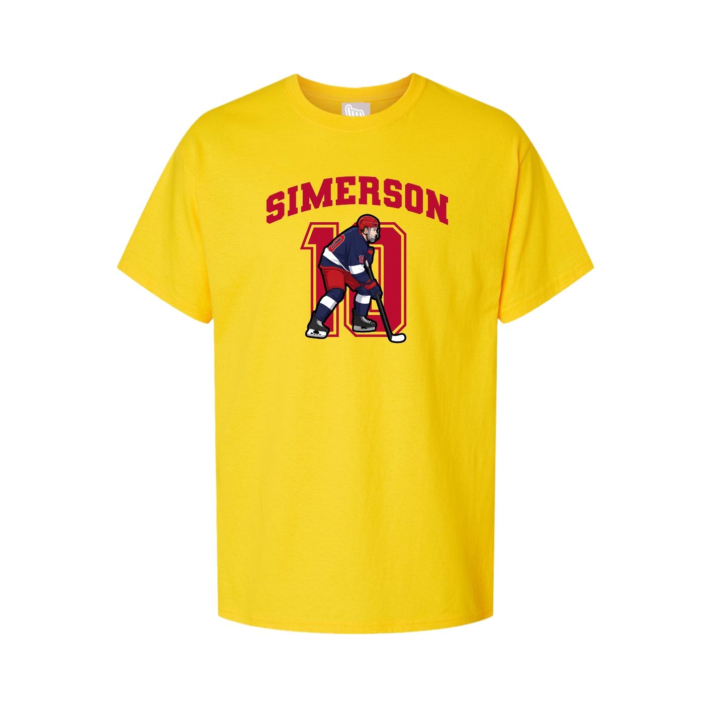 Youth Tee — Number in Gold