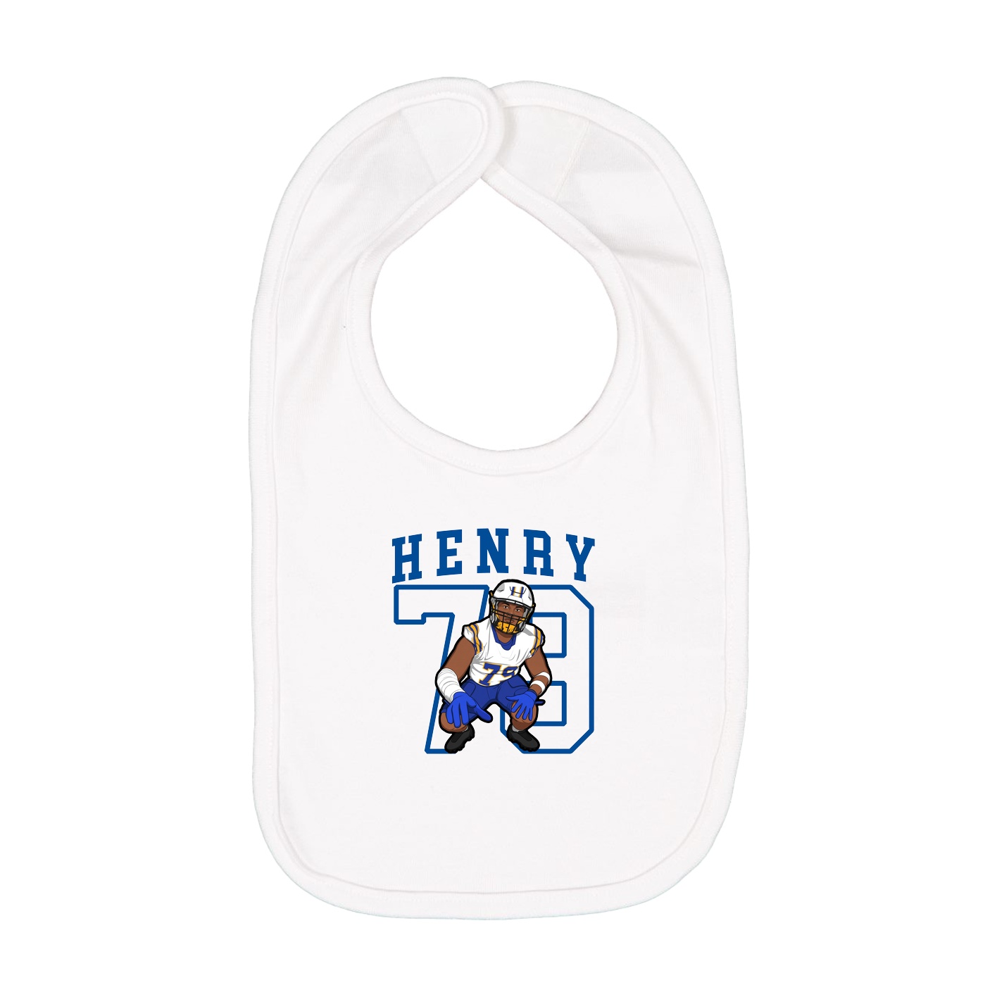Infant Bib — Shirsey in White