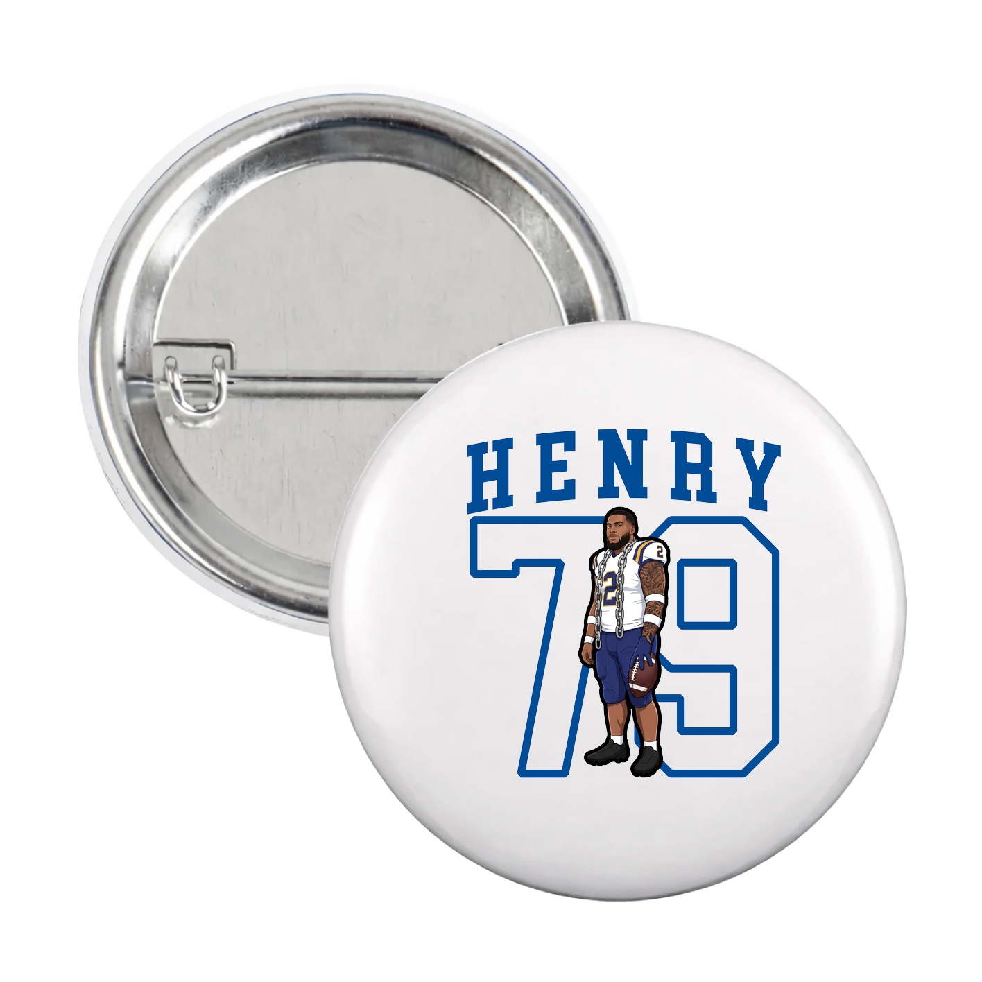 Game Day Button — Shirsey in White