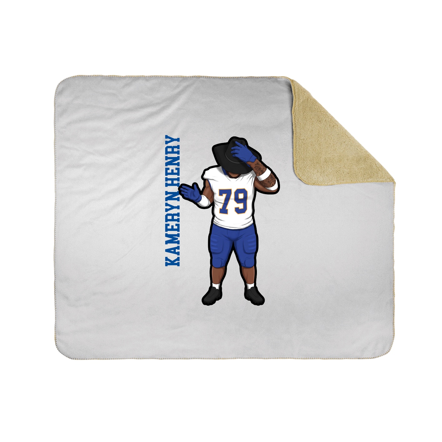 50x60 Sherpa Lined Throw Blanket