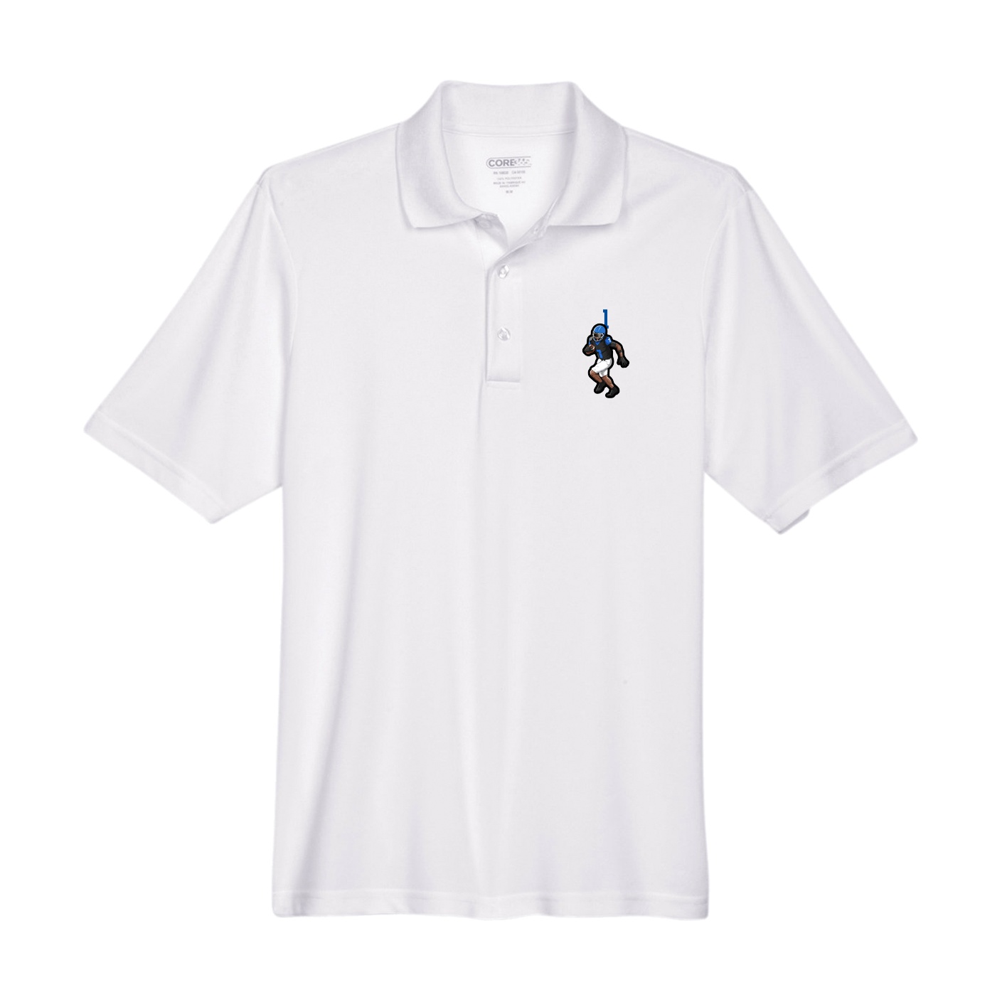 Performance Polo — Number Top in White