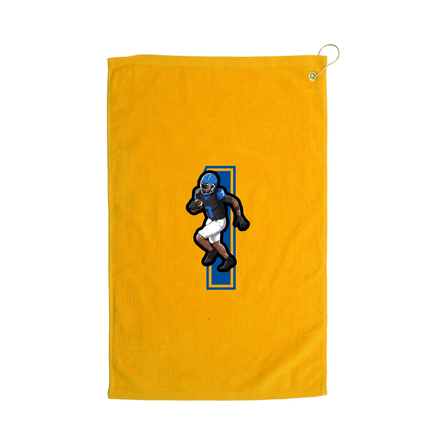 Golf Towel — Number in Gold
