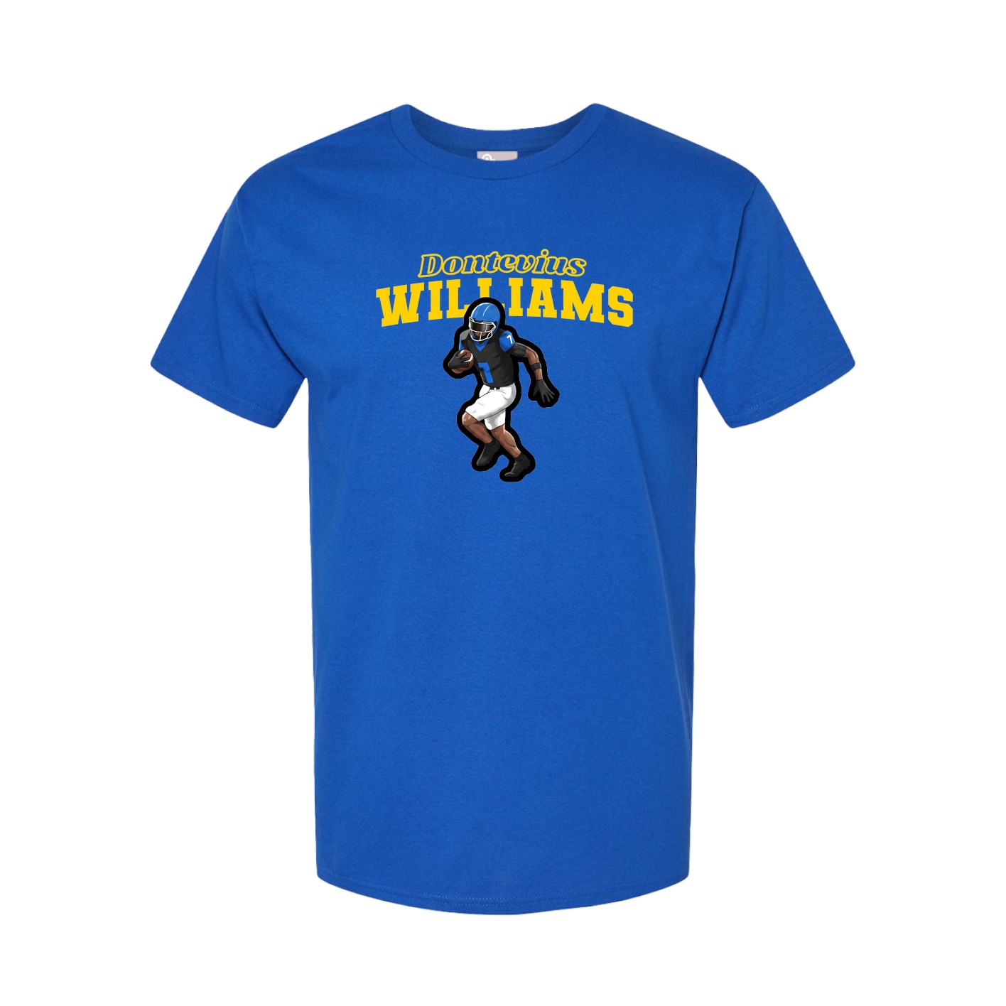 Youth Tee — Name Arch in Royal
