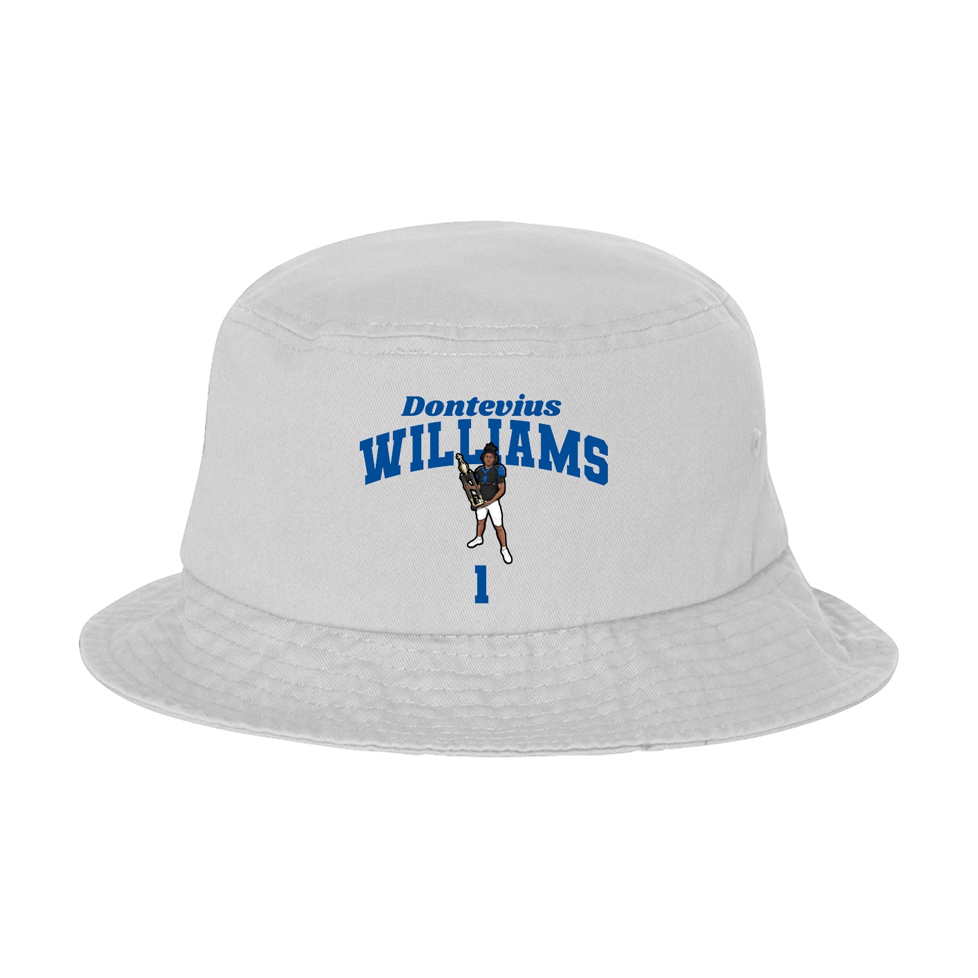 Bucket Cap — Signature Arch in White