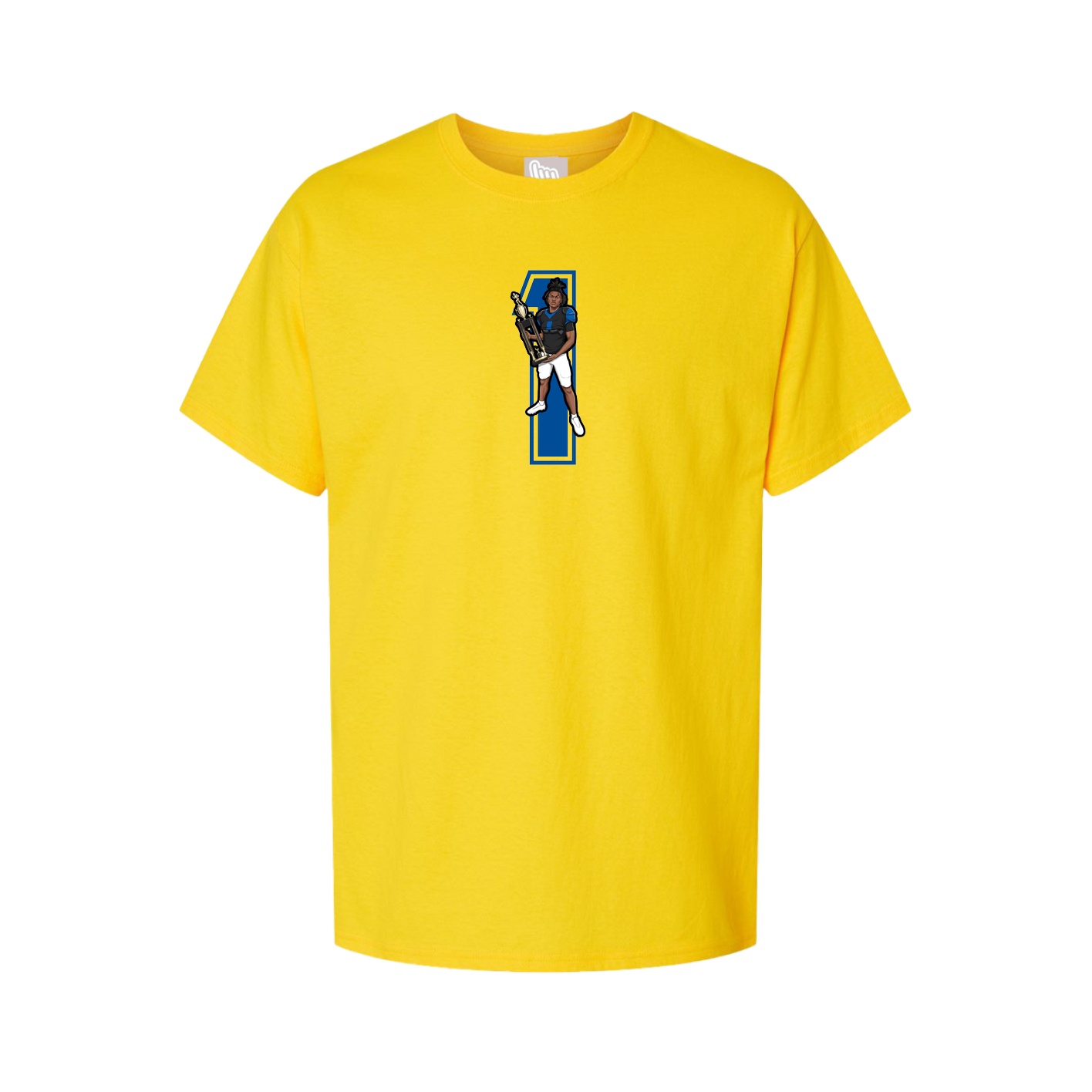 Youth Tee — Number in Gold