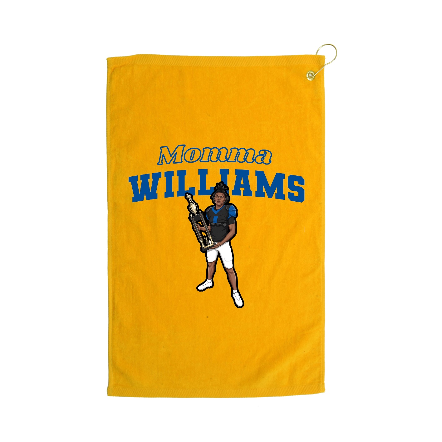 Golf Towel — Mothers Day Block in Gold