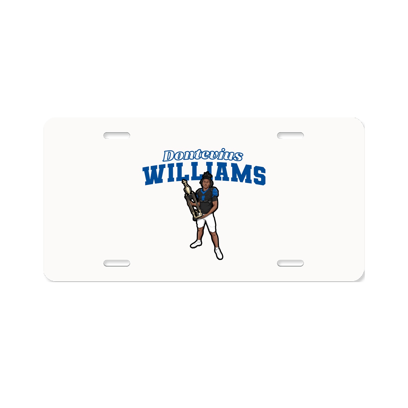 License Plate — Name Arch in Classic