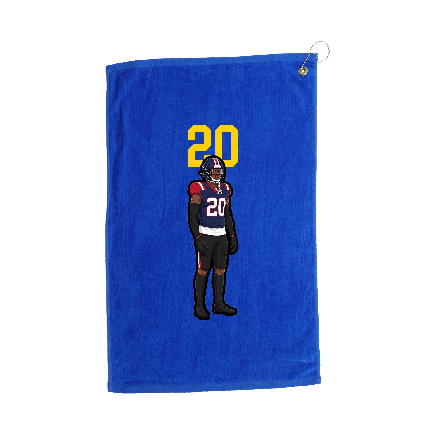Golf Towel — Number Top in Royal