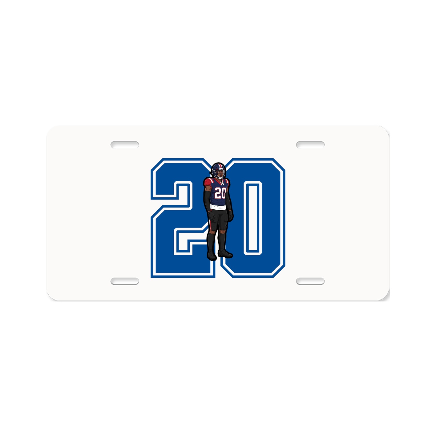 License Plate — Number in Classic