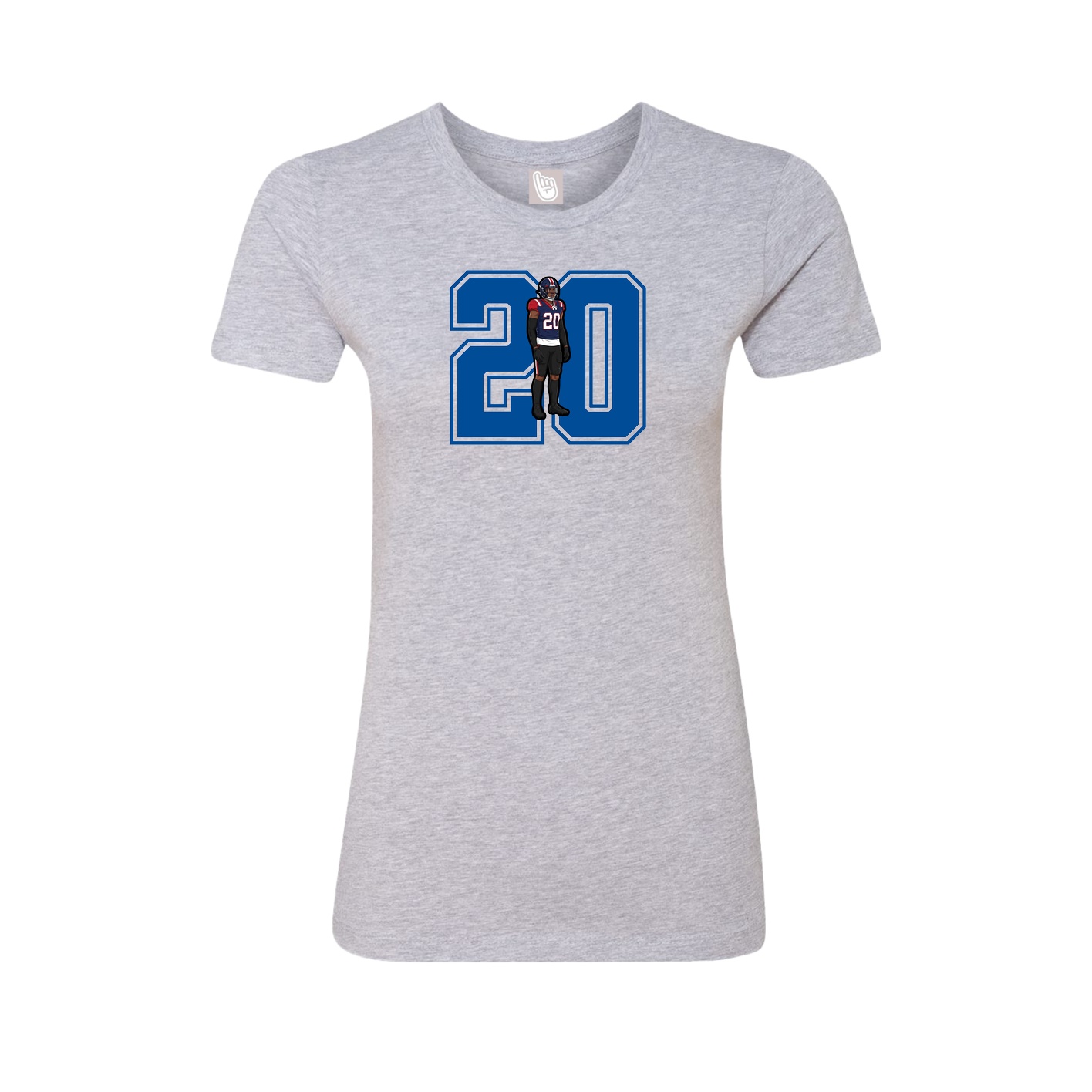 Womens Tee — Number in Grey