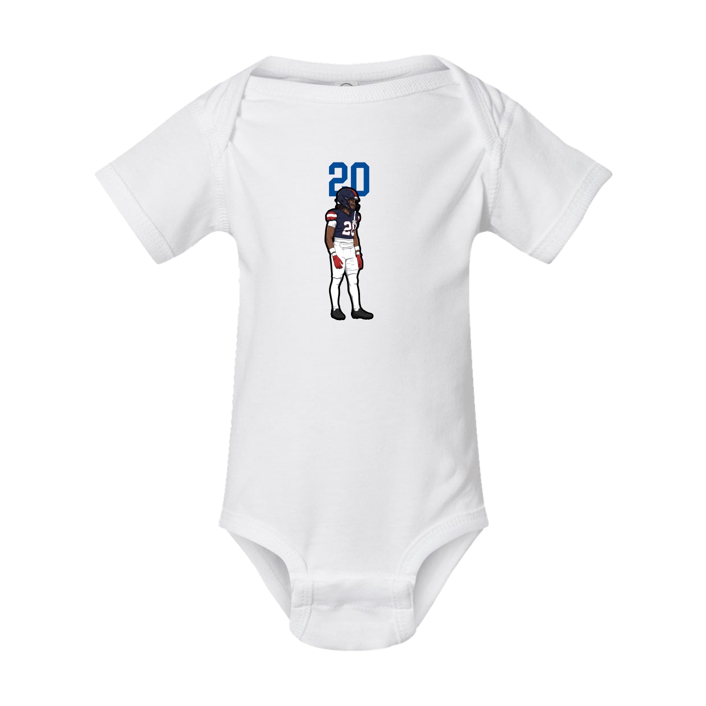 Baby Onesie — Number Top in White