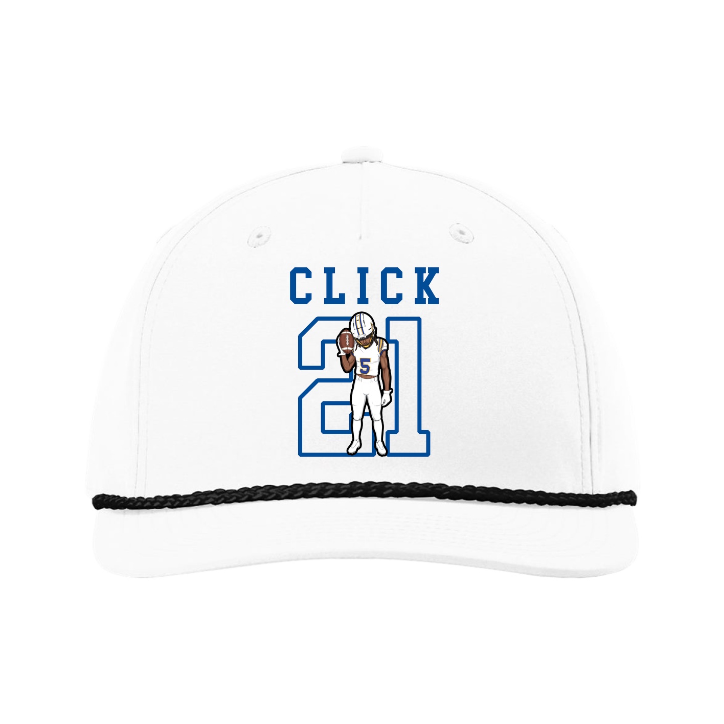 Five-Panel Classic Rope Cap — Shirsey in White