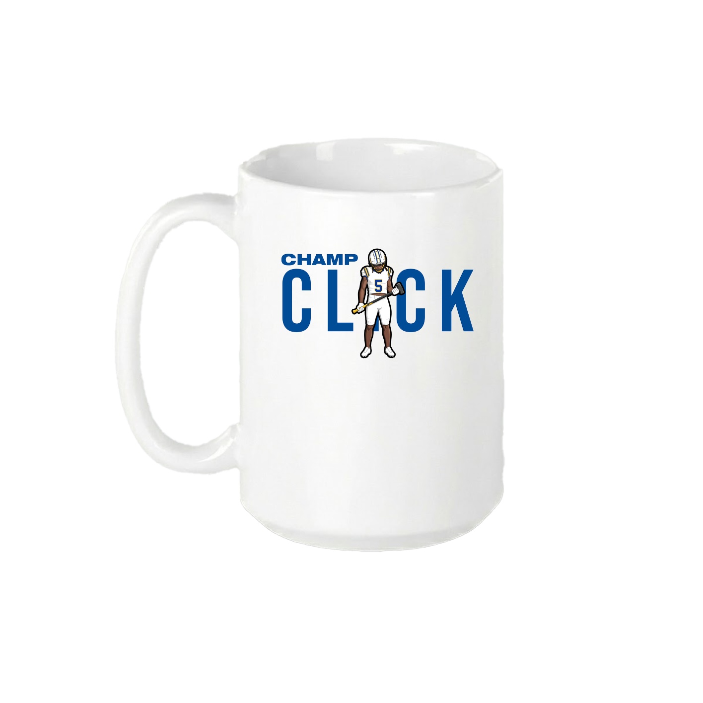 15oz Coffee Mug — Player Name in White