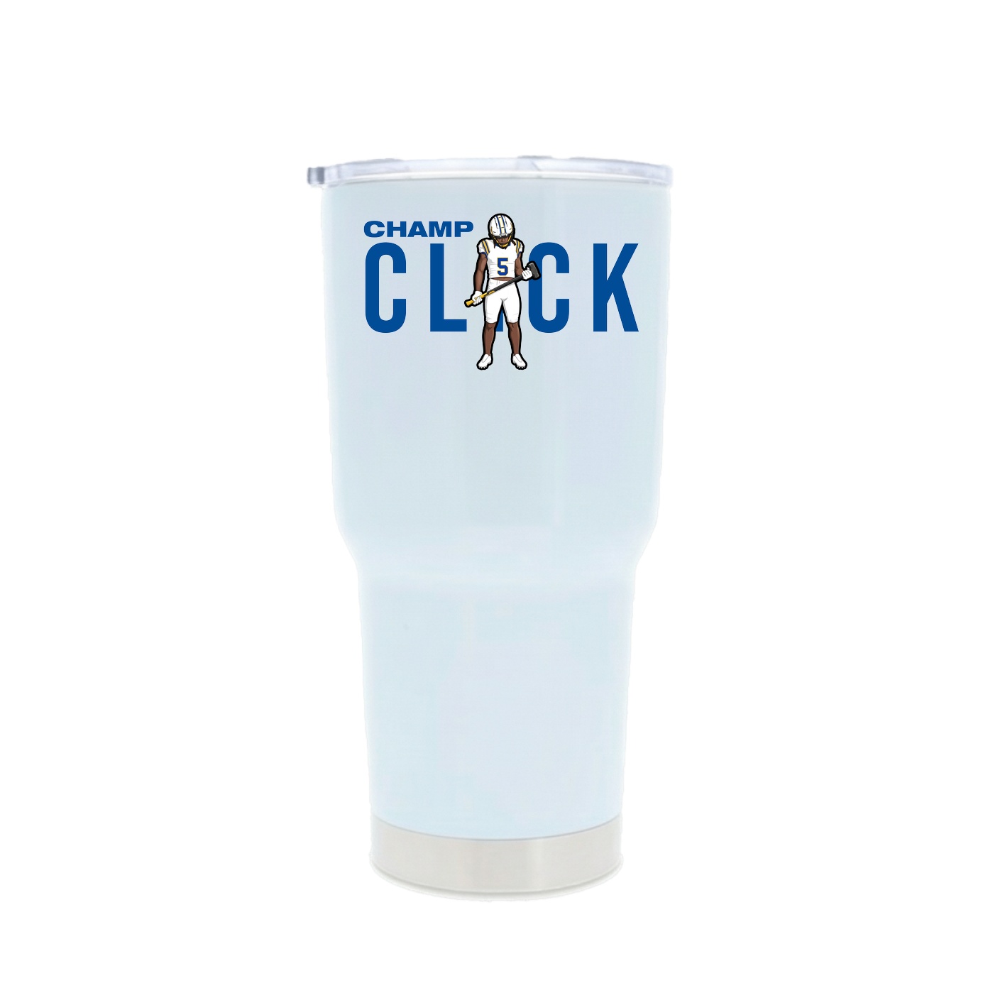 30oz Stainless Steel Tumbler — Player Name in White