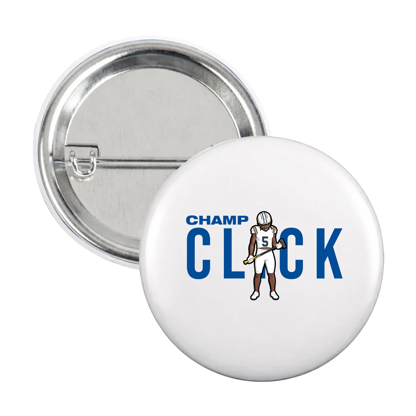 Game Day Button — Player Name in White