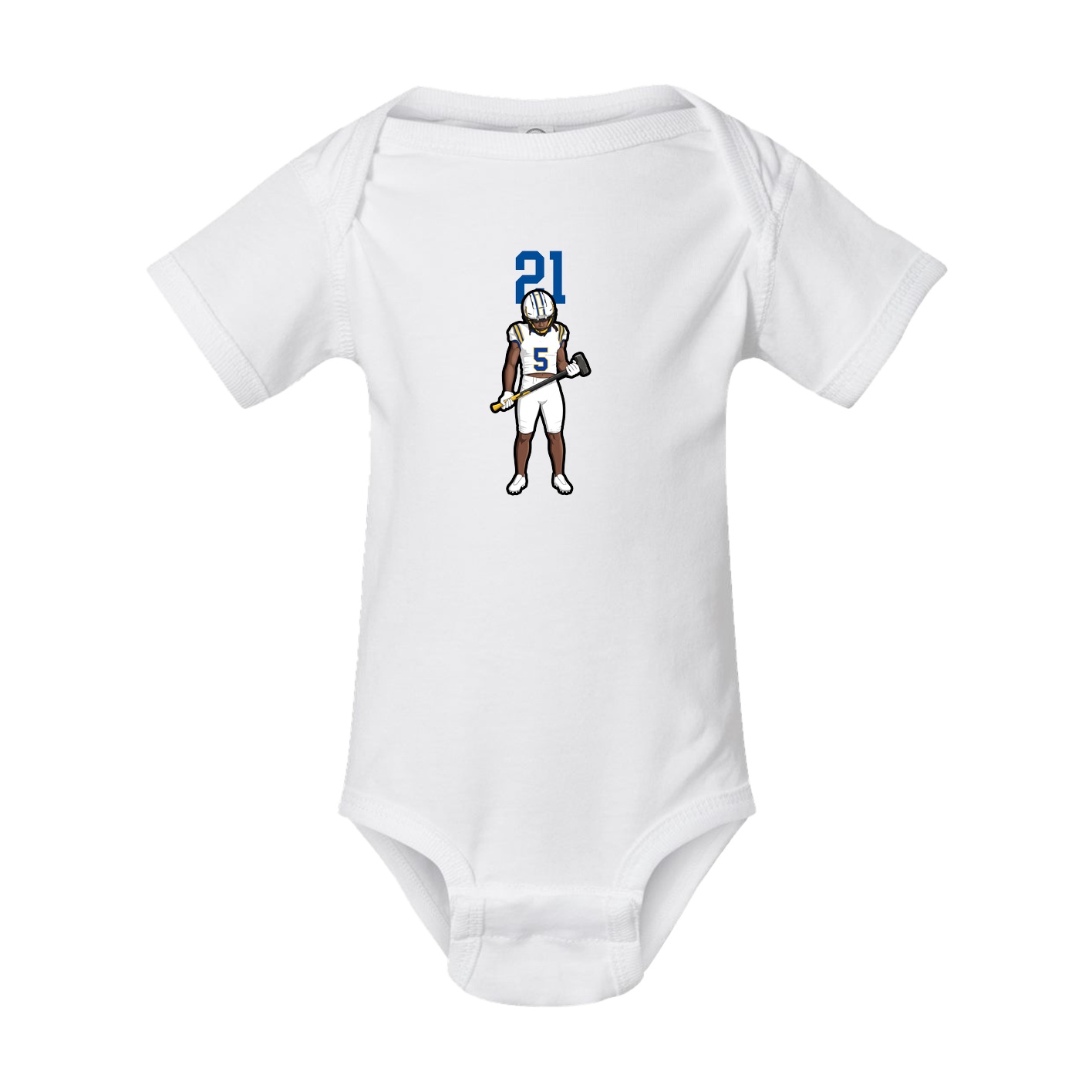 Baby Onesie — Number Top in White