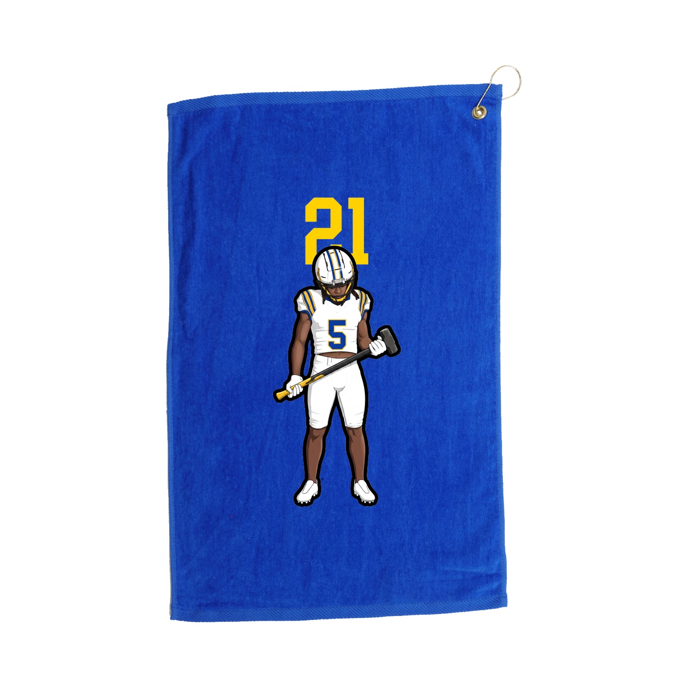 Golf Towel — Number Top in Royal
