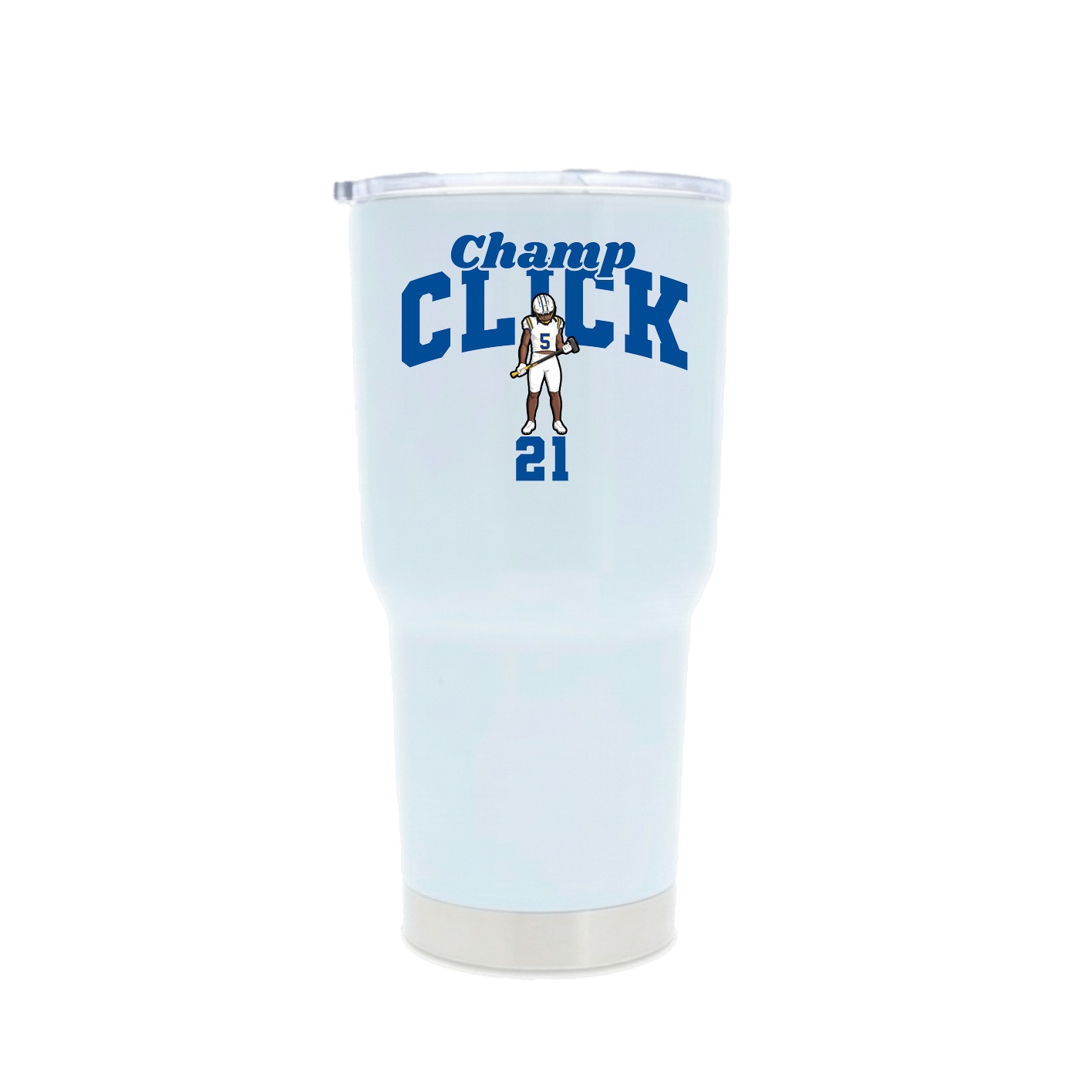 30oz Stainless Steel Tumbler — Signature Arch in White