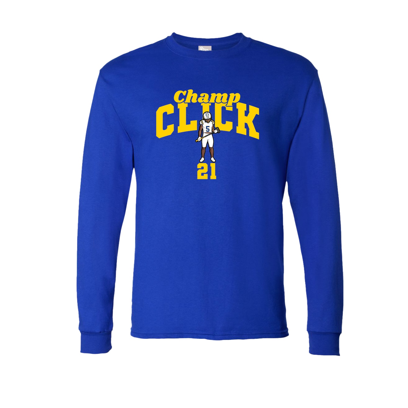 Long Sleeve Tee — Signature Arch in Royal