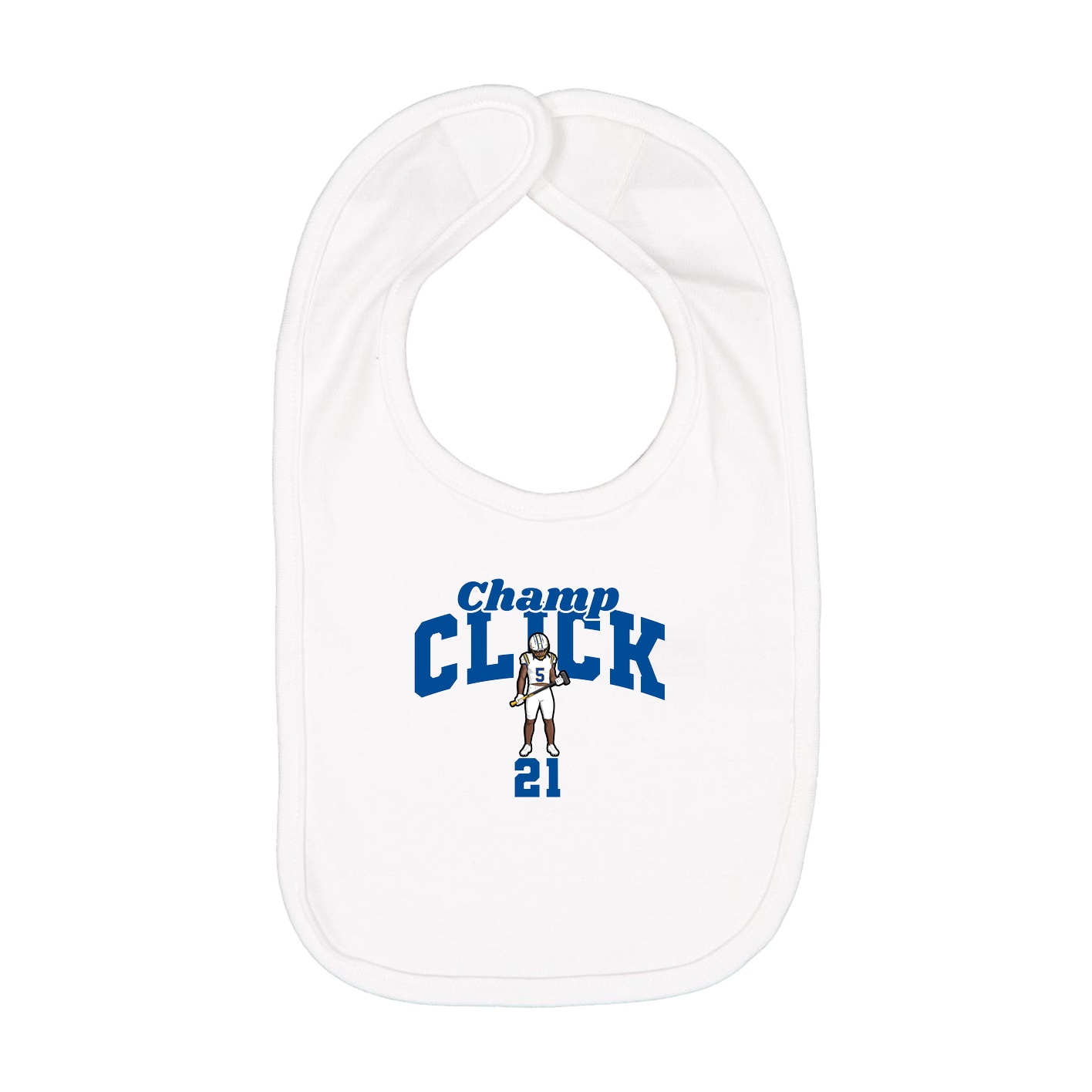 Infant Bib — Signature Arch in White