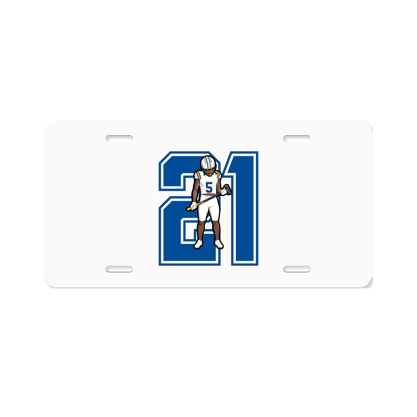 License Plate — Number in Classic