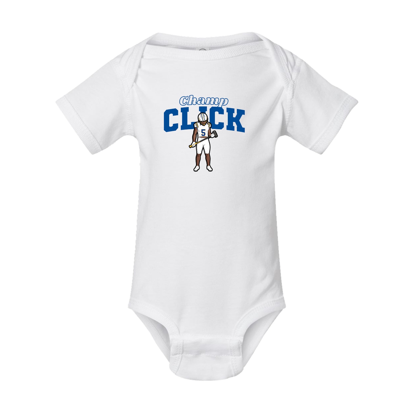 Baby Onesie — Name Arch in White